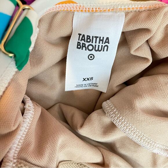 Tabitha Brown x Target Colorful Tropical One Piece Swimsuit Bathing suit XXS new - Picture 11 of 13